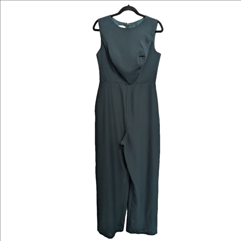 Chic Teal Sleeveless Jumpsuit